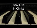 New life in christ  piano instrumental hymn with lyrics