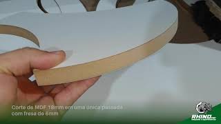 Corte De Mdf 18Mm - Cnc Router Rmc 3000 Plus