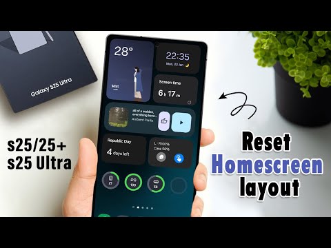 How to Reset Homescreen Layout Samsung Galaxy S25