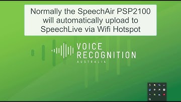 How to upload from the Philips SpeechAir (PSP2100) to SpeechLive via USB cable or Dock