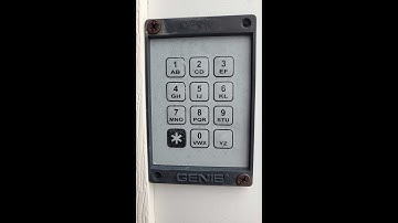 Old Genie Intellicode Garage door opener keypad programming