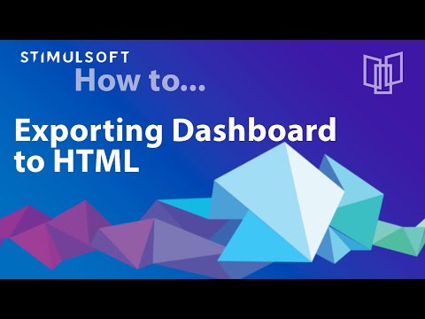Stimulsoft Dashboards. Export a Dashboard to HTML [Release 2021.2]