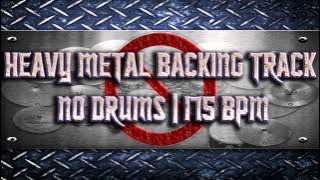 Heavy Metal Backing Track For Drummers | No Drums | 175 BPM (HQ,HD)