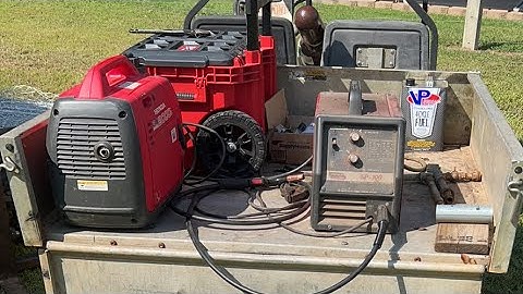 Lincoln 110v welder run with a Honda EU2000i generator