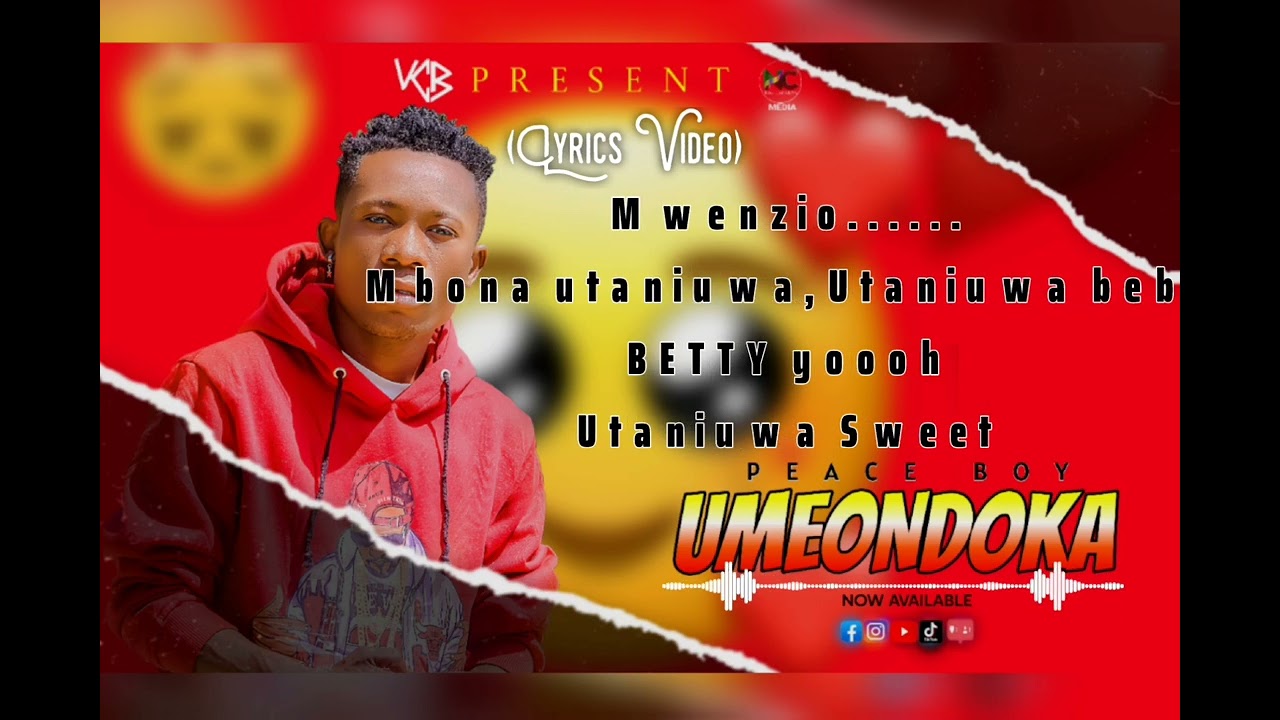 Peace Boy Vcb-UMEONDOKA-(LYRICS VIDEO)_(Official Audio) 