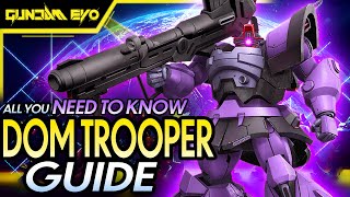 GUNDAM EVOLUTION DOM TROOPER GUIDE - Rank 17 Gameplay + Abilities + How to Play
