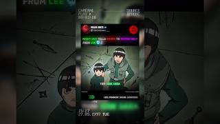 Might Guy Tells Gaara To Saving Self From Lee