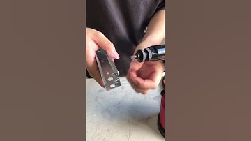 Rivet nut with flat head #diy #rivet #tool #lantern #nameplate #woodworking #riveting #open