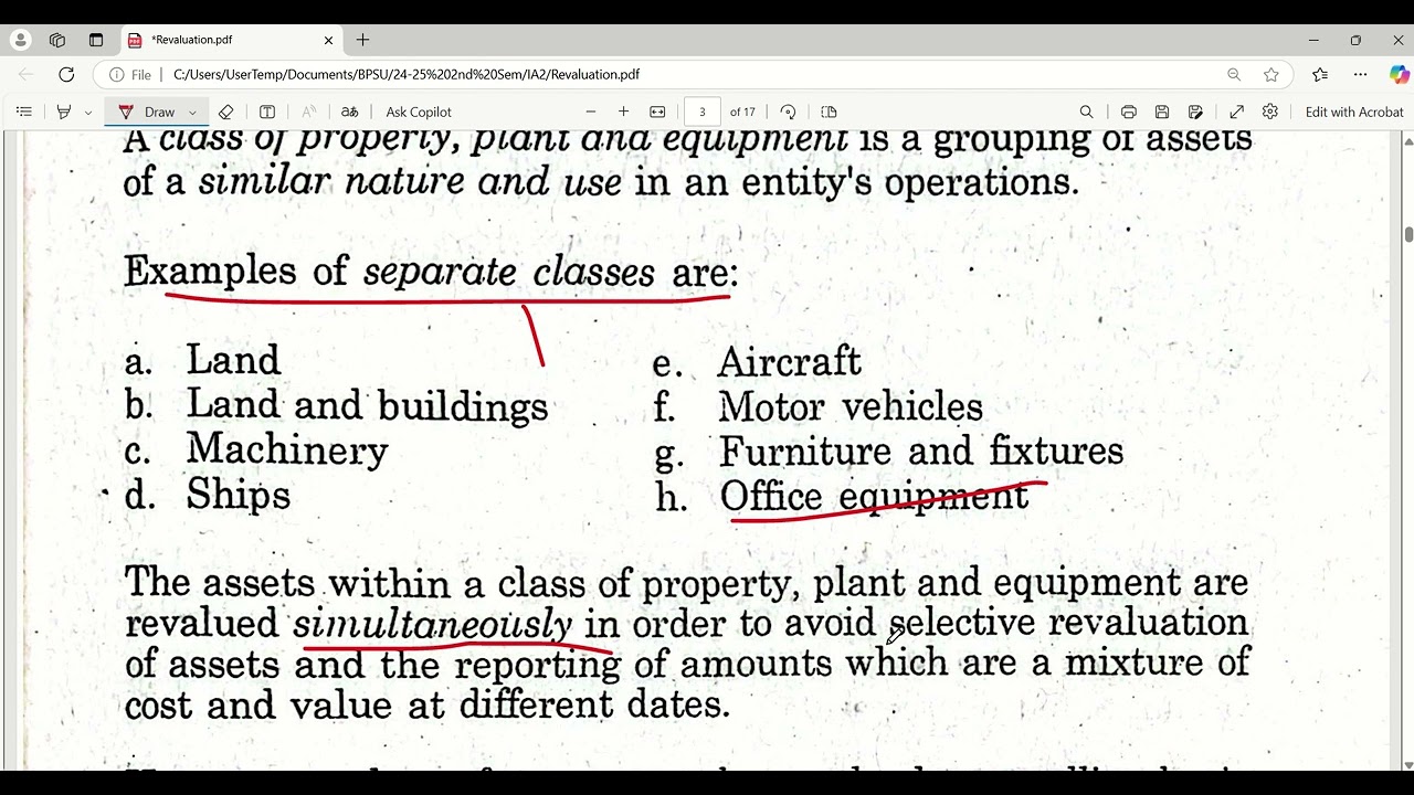 Revaluation Discussion