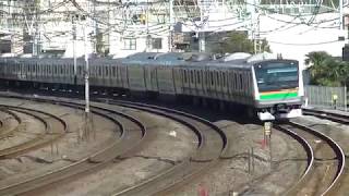 E233系ヤマU625編成＋E231系ヤマU223編成　戸塚～大船間　映像
