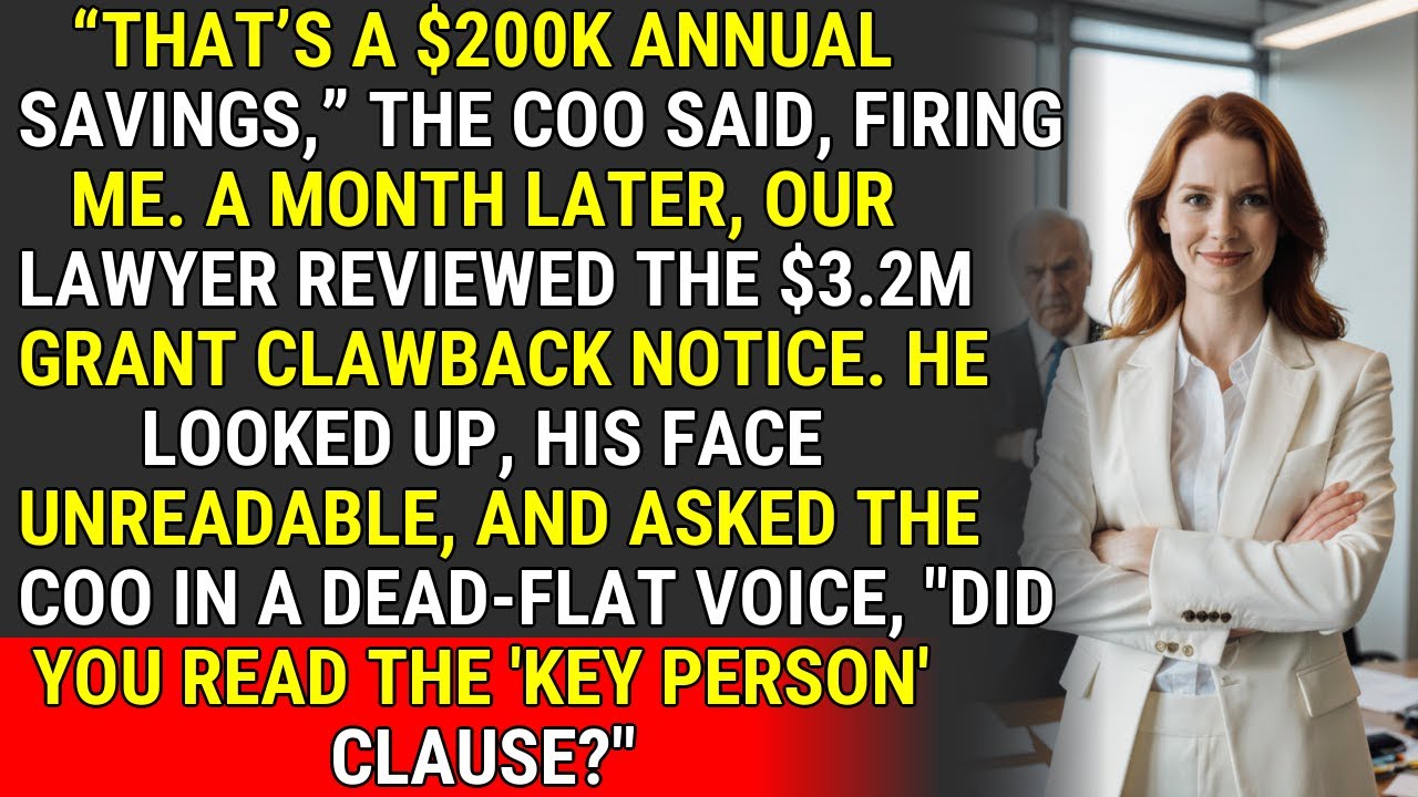 They Fired Their Key Person. The $3.2M Clawback Was Inevitable. ♟️