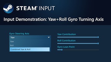 Steam Input - Input Demonstration: Yaw+Roll Gyro Turning Axis