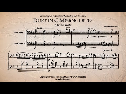 Trombone Duet in G Minor, Op. 17 - YouTube