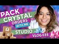 Studio vlog 035  packing tucson gem show orders