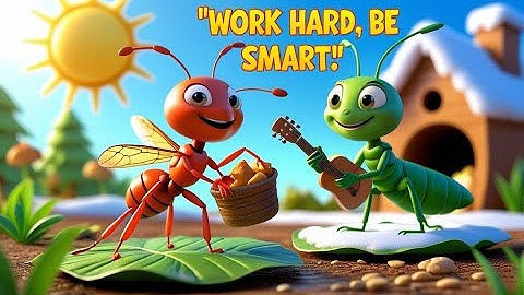 The Ant and The Grasshopper/WORK HARD BE SMART Teach us an important lesson about hard work!