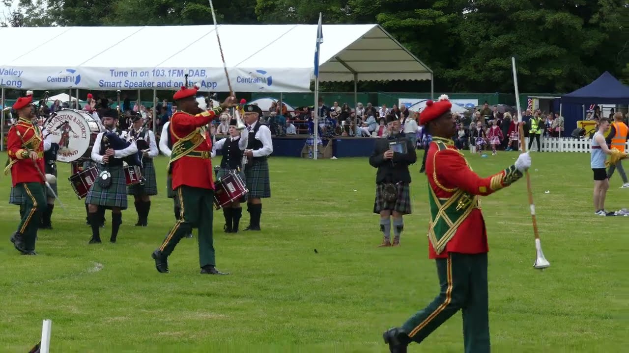 Drum Majors competition Royal Army of Oman, Bridge of Allan Highland Games 2024