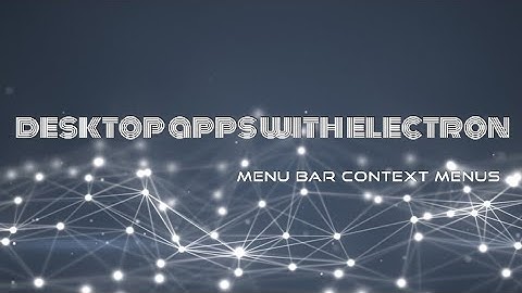 032. Menu Bar Context Menus