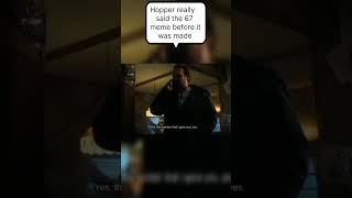 Hopper really said this 😲😲😲#strangerthings #hopper #67meme