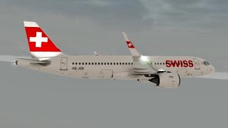 Rfs Real Flight Simulator Swiss Airways A320Neo Zurich-Madrid.