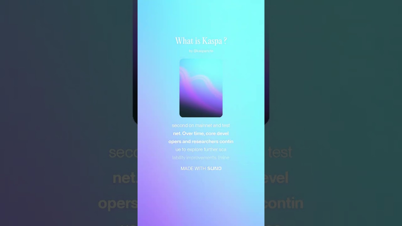 What is Kaspa (alternative)