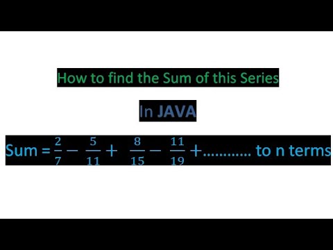 How to find out sum of the series in Java| For Class 10 & 12(ICSE & CSE ...