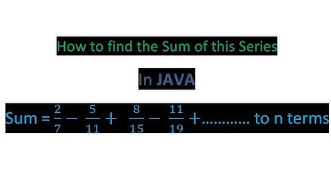 How to find out sum of the series in Java| For Class 10 & 12(ICSE & CSE) | B.C.A Third Semester Java