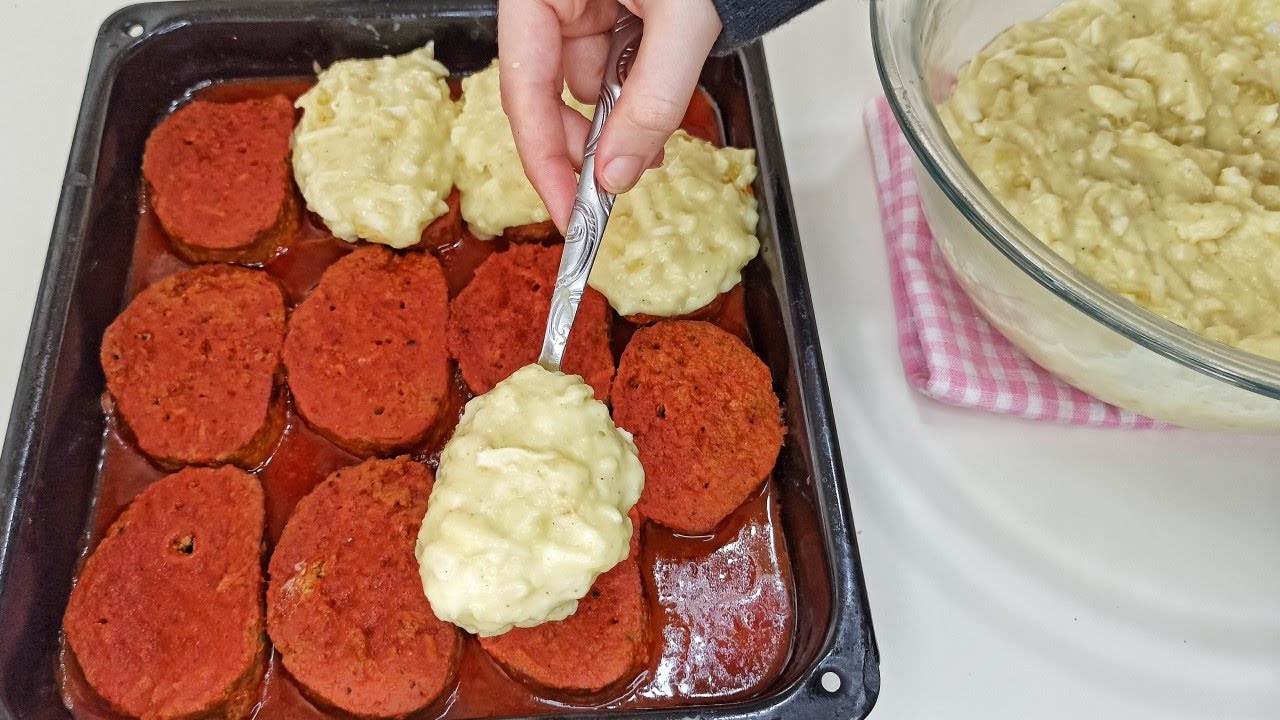 O KADAR GÜZEL Kİ HER HAFTA YAPIYORUM😋 PATATES PÜRELİ RULO ROSTO KÖFTE ...