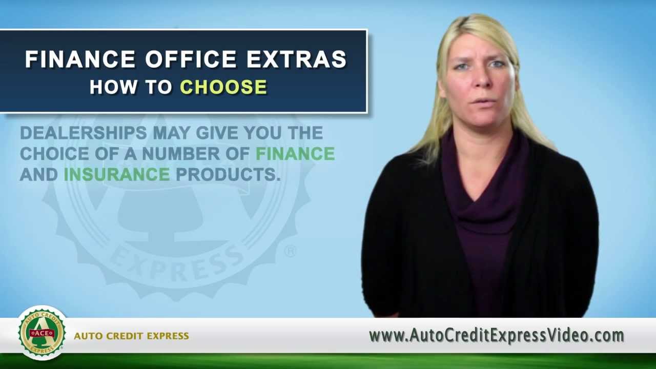 Poor credit car buyers and back end finance and insurance products  YouTube