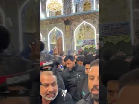 زعيم التيار الوطني الشيعي مقتدى الصدر يزور كربلاء