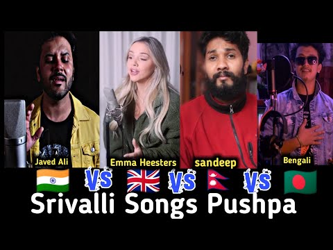Srivalli Song - Hindi Vs English Vs Nepali Vs Bengali |Allu Arjun ,rashmika mandanna | Part - 2