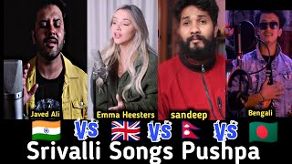 Srivalli Song - Hindi Vs English Vs Nepali Vs Bengali |Allu Arjun ,rashmika mandanna | Part - 2