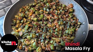 Bhindi Masala Fry Masala Fry Bhindi Masaledar Bhendi Fry Bhindi Masala Dry fried okra