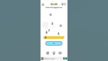 brain out level 92 🤔🤔 # Enter the biggest one # Can you solve this question # short # short