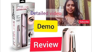 How to use FLAWLESS BROW hair remover || Detailed,Demo and Review ||   FLAWLESS BROW ❤️