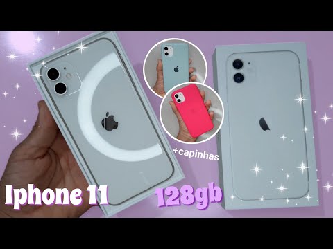 meu novo celular   iphone 11  branco - unboxing  abrindo  white  review   