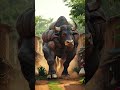 A huge bull entering a village #shorts #reels #bull #animals #bulls
