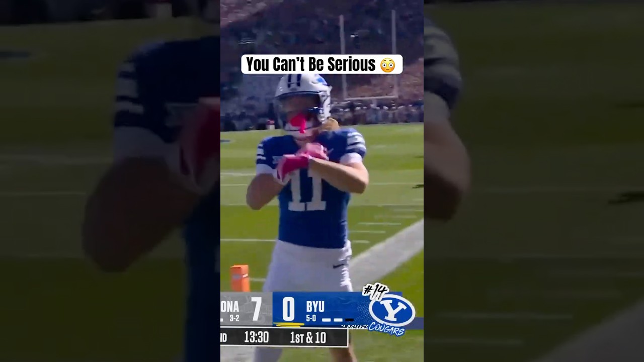 BYU WR Parker Kingston MOSS'D This Arizona DB 😳 