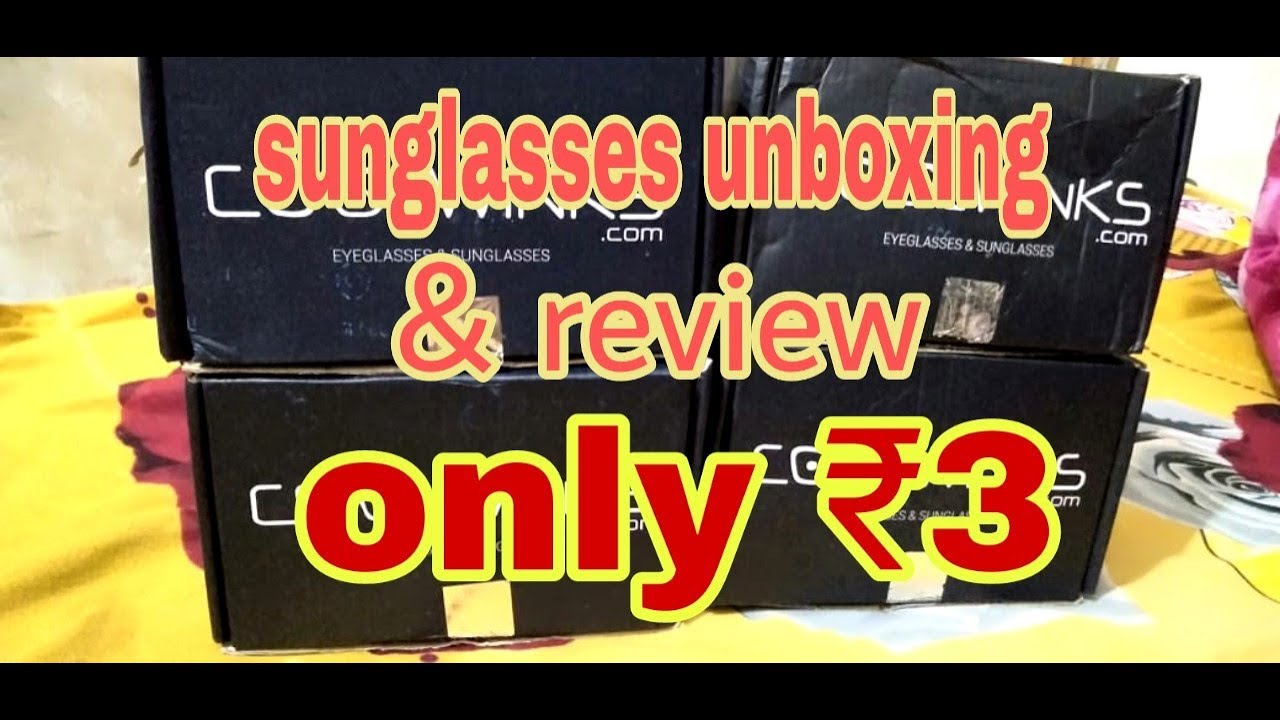Coolwinks sunglasses @ ₹3 unboxing and review