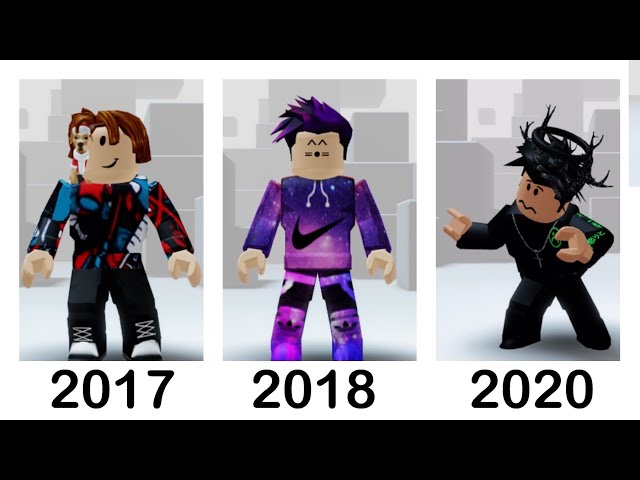 Popular Roblox avatars evolution : r/roblox