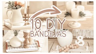 ⭐10 DIY COMO CREAR  BANDEJAS DECORATIVAS ⭐ 10 MANUALIDADES FÁCILES Y ELEGANTES/ IDEAS DECORACIÓN