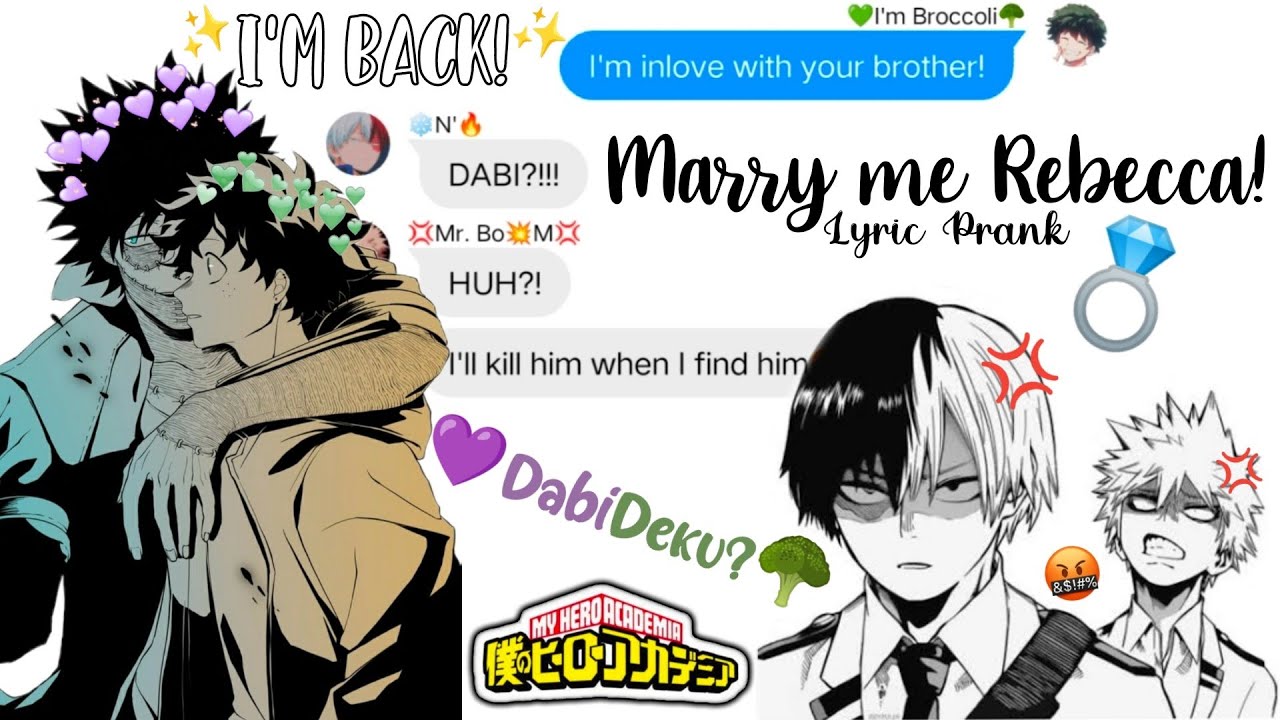 👰Выходи за меня замуж, Ребекка!💍 • Розыгрыш с текстом песни • AU ДабиДеку • BkDkTd | кто-то ревну...