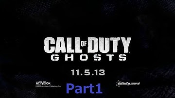【COD:Ghosts】【実況】 part1初めてのゴースト