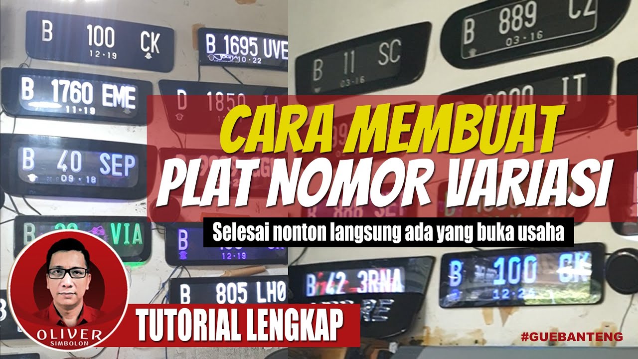 Cara Membuat Plat Nomor Acrylic Mobil & Motor tanpa baut - YouTube