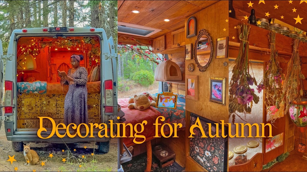 Creating an Autumnal Wonderland in my Tiny Home 🏡🍂