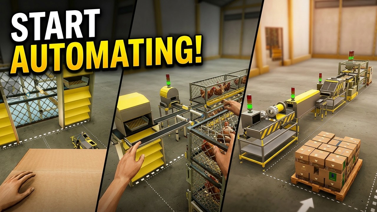 Automated Ranch Simulator Tutorial – Starting My Automated Farm! - YouTube