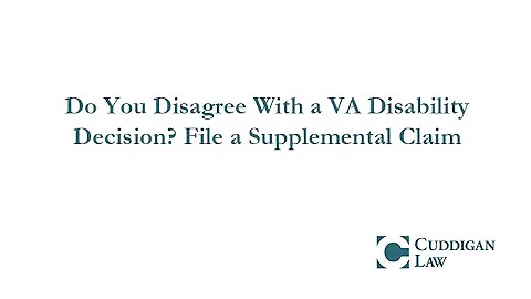 Do You Disagree With a VA Disability Decision? File a Supplemental Claim