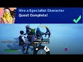 Hire a Specialist Character Fortnite