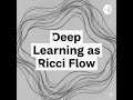 Deep Neural Networks (DNNs) and Ricci flow, a concept from differential geometry.