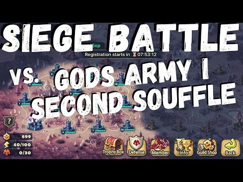 Summoners War  - G1 Siege - Gods Army I vs. Second Souffle