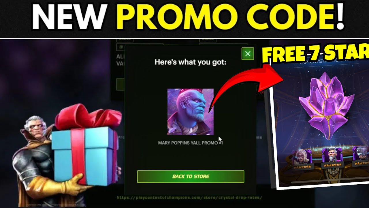 NEW PROMO CODE IS HERE! |FREE 7* CYBER WEEKEND PROMO CODE | MCOC - YouTube